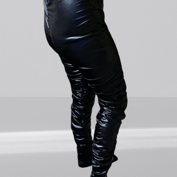 One Piece Faux Leather Body Suit XL - Picture 13 of 16